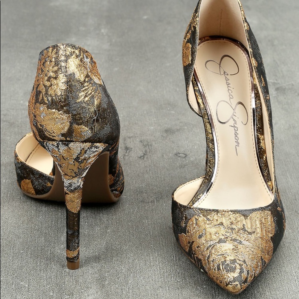 Jessica Simpson Lucina Brocade Heels